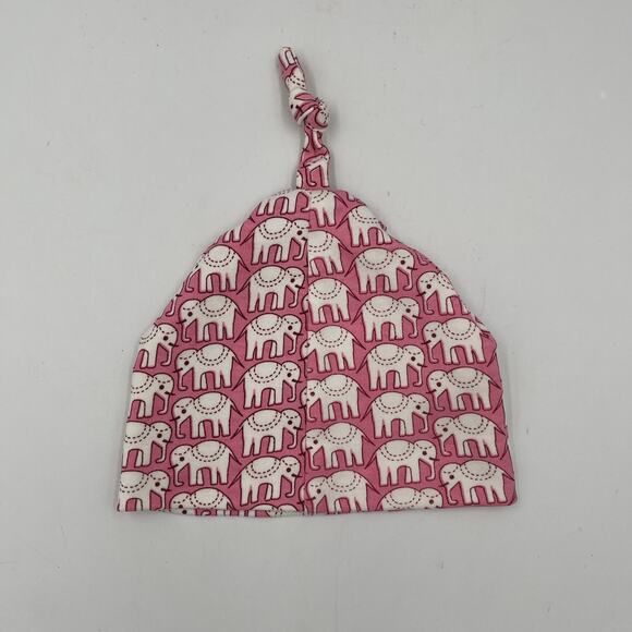 Roller Rabbit Pink Elephant Hathi Baby Girl Hat 0-3 Months Newborn NEW - Picture 1 of 3
